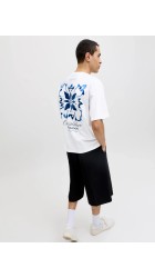 Ανδρικό T-Shirt Jack & Jones JJart Print Tee SS Crew Neck 12288095 Λευκό