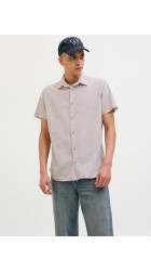 Ανδρικό Πουκάμισο Λινό Jack & JonesJJESUMMER SHIRT SS SN  12269329 Crockery