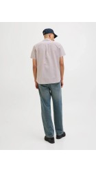 Ανδρικό Πουκάμισο Λινό Jack & JonesJJESUMMER SHIRT SS SN  12269329 Crockery