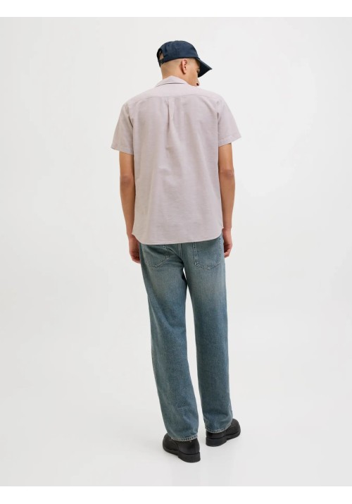 Ανδρικό Πουκάμισο Λινό Jack & JonesJJESUMMER SHIRT SS SN  12269329 Crockery