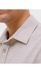 Ανδρικό Πουκάμισο Λινό Jack & JonesJJESUMMER SHIRT SS SN  12269329 Crockery