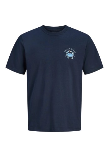 Ανδρικό T-Shirt Jack & Jones Jorocean Tee SS Crew Neck 12295034 Sky Captain