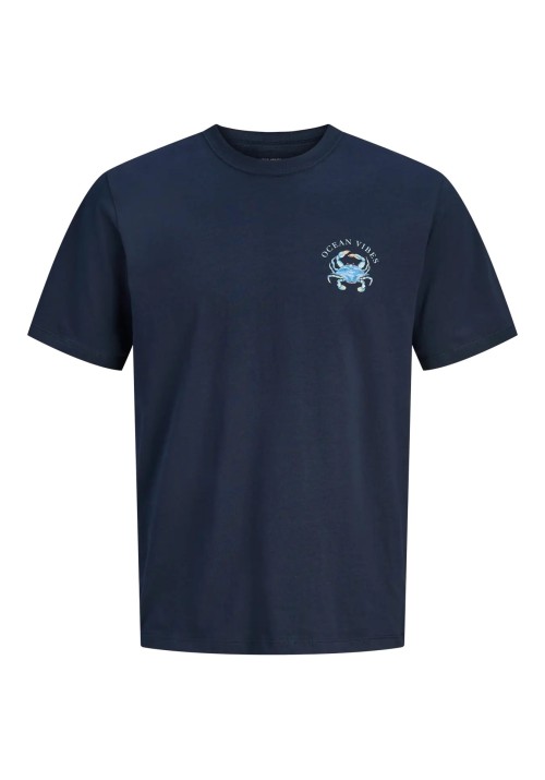 Ανδρικό T-Shirt Jack & Jones Jorocean Tee SS Crew Neck 12295034 Sky Captain