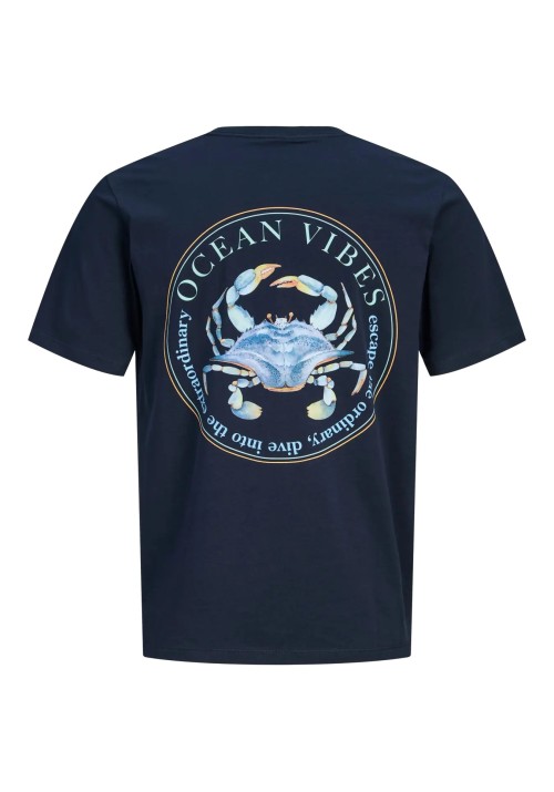 Ανδρικό T-Shirt Jack & Jones Jorocean Tee SS Crew Neck 12295034 Sky Captain