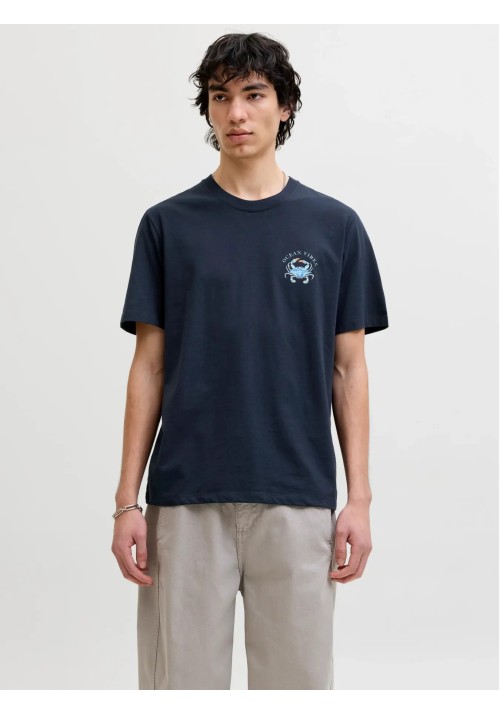 Ανδρικό T-Shirt Jack & Jones Jorocean Tee SS Crew Neck 12295034 Sky Captain
