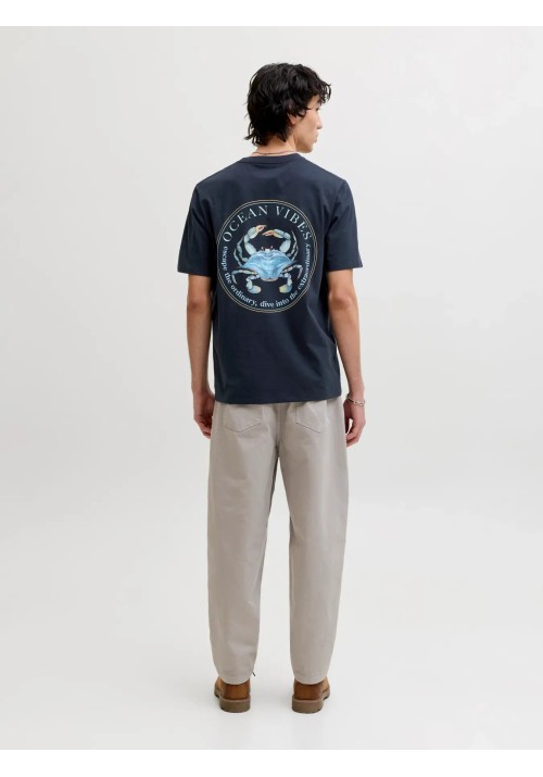 Ανδρικό T-Shirt Jack & Jones Jorocean Tee SS Crew Neck 12295034 Sky Captain