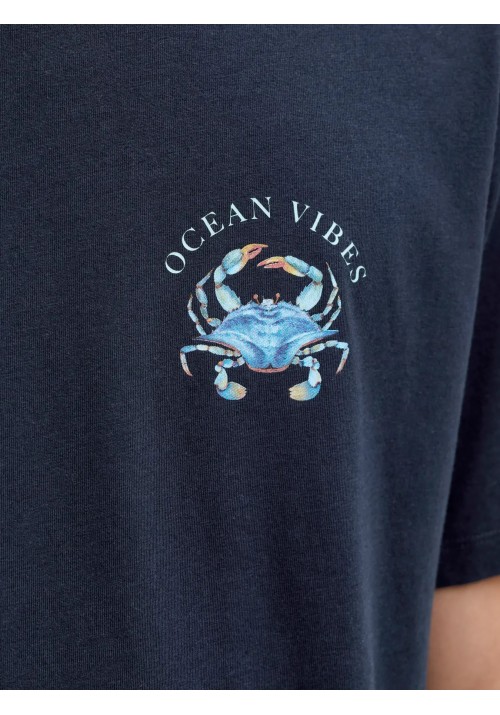 Ανδρικό T-Shirt Jack & Jones Jorocean Tee SS Crew Neck 12295034 Sky Captain