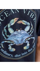 Ανδρικό T-Shirt Jack & Jones Jorocean Tee SS Crew Neck 12295034 Sky Captain