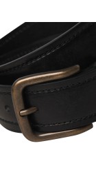 Ανδρική Ζώνη Δερμάτινη Jack & Jones Jaccreta Leather Belt Styd 12278339 Μαύρη
