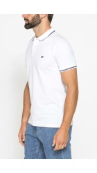 Ανδρική Μπλούζα Polo Carrera jeans 819A/75A-001 Λευκό