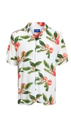 Ανδρικό Πουκάμισο Jack & Jones JORLuke Flores AOP Shirt 12268715 Cloud Dancer