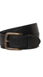 Ανδρική Ζώνη Δερμάτινη Jack & Jones Jaccreta Leather Belt Styd 12278339 Μαύρη