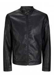 Ανδρικό Μπουφάν Δερματίνη JJEDylan Clean PU Jacket Noos 12261195 Μαύρο Ανδρικό Μπουφάν Δερματίνη JJEDylan Clean PU Jacket Noos 12261195 Μαύρο