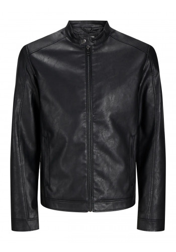 Ανδρικό Μπουφάν Δερματίνη JJEDylan Clean PU Jacket Noos 12261195 Μαύρο