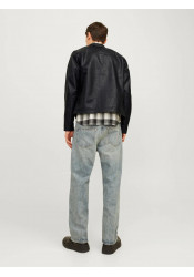 Ανδρικό Μπουφάν Δερματίνη JJEDylan Clean PU Jacket Noos 12261195 Μαύρο Ανδρικό Μπουφάν Δερματίνη JJEDylan Clean PU Jacket Noos 12261195 Μαύρο
