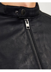 Ανδρικό Μπουφάν Δερματίνη JJEDylan Clean PU Jacket Noos 12261195 Μαύρο Ανδρικό Μπουφάν Δερματίνη JJEDylan Clean PU Jacket Noos 12261195 Μαύρο