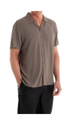 Ανδρικό Κοντομάνικο Πουκάμισο Gianni Lupo GL7678S-S25 Mud
