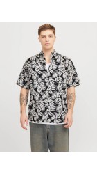 Ανδρικό Πουκάμισο Jack & Jones Jorjoshua Split Aor Shirt  12271089 Μαύρο