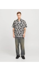 Ανδρικό Πουκάμισο Jack & Jones Jorjoshua Split Aor Shirt  12271089 Μαύρο