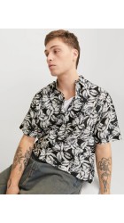 Ανδρικό Πουκάμισο Jack & Jones Jorjoshua Split Aor Shirt  12271089 Μαύρο