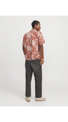 Ανδρικό Πουκάμισο Jack & Jones Jorjshua Split Aor Shirt SS Ln 12271089  Arabian Spice