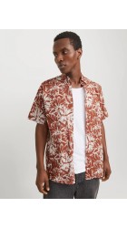Ανδρικό Πουκάμισο Jack & Jones Jorjshua Split Aor Shirt SS Ln 12271089  Arabian Spice