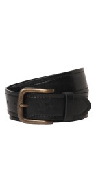 Ανδρική Ζώνη Δερμάτινη Jack & Jones Jaccreta Leather Belt Styd 12278339 Μαύρη