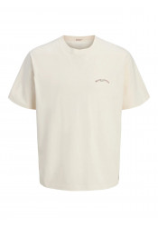Ανδρικό T-Shirt Jack & Jones Jorhydra Cutout Tee Crew Neck 12277582 Antique White Ανδρικό T-Shirt Jack & Jones Jorhydra Cutout Tee Crew Neck 12277582 Antique White