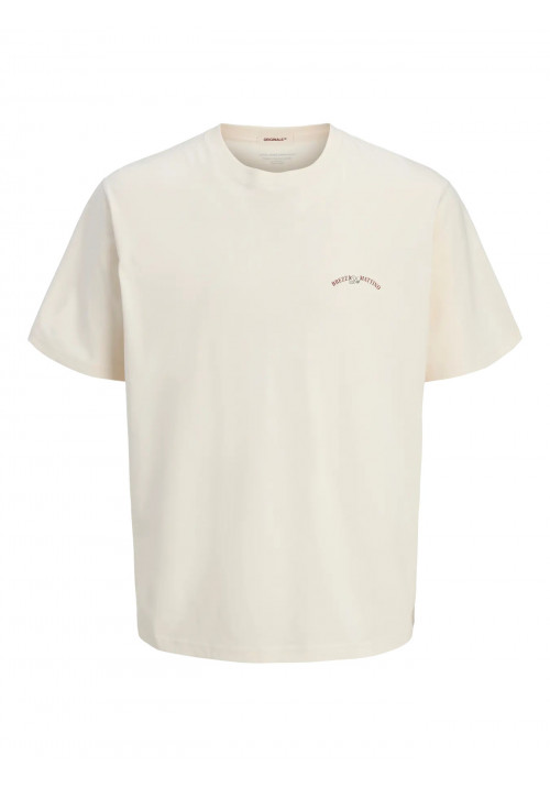 Ανδρικό T-Shirt Jack & Jones Jorhydra Cutout Tee Crew Neck 12277582 Antique White