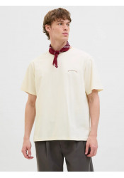 Ανδρικό T-Shirt Jack & Jones Jorhydra Cutout Tee Crew Neck 12277582 Antique White Ανδρικό T-Shirt Jack & Jones Jorhydra Cutout Tee Crew Neck 12277582 Antique White