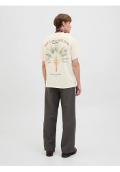 Ανδρικό T-Shirt Jack & Jones Jorhydra Cutout Tee Crew Neck 12277582 Antique White Ανδρικό T-Shirt Jack & Jones Jorhydra Cutout Tee Crew Neck 12277582 Antique White