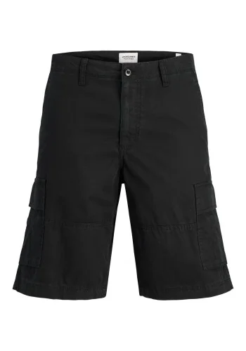 Ανδρική Βερμούδα Cargo Jack & Jones JPSTCole Mateo Gargo Short Mid SN 12274389 Black