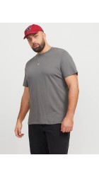 Ανδρικό T-Shirt Plus Size Jack & Jones JJEBradley Tee SS Pls 12250623 Castlerock