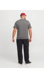 Ανδρικό T-Shirt Plus Size Jack & Jones JJEBradley Tee SS Pls 12250623 Castlerock