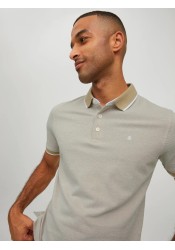 Ανδρική Μπλούζα Polo Jack & Jones JJEPaulos Polo SS Noos 12136668 Crockery Ανδρική Μπλούζα Polo Jack & Jones JJEPaulos Polo SS Noos 12136668 Crockery
