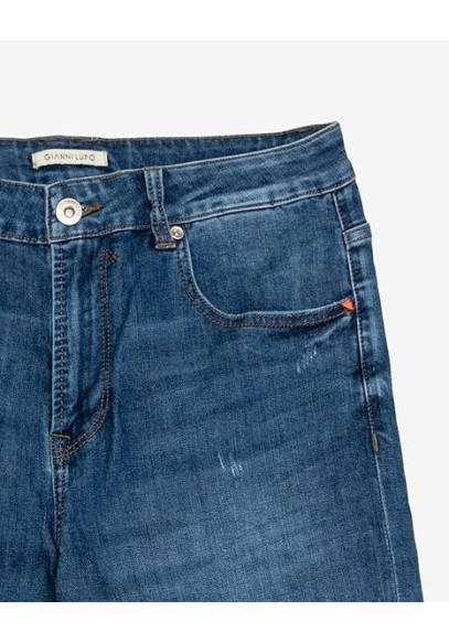 Ανδρικό Παντελόνι Τζιν Gianni Lupo GL628Q-SS25-NOS Μπλε