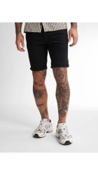 Ανδρική Τζιν Βερμούδα Petrol M-1050-SHO026-9705 Μαύρη