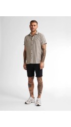 Ανδρική Τζιν Βερμούδα Petrol M-1050-SHO026-9705 Μαύρη