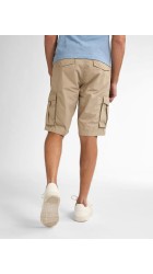 Ανδρική Βερμούδα Cargo  Petrol M-1050-SHO500-7130 Μπέζ