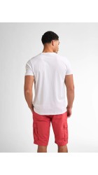 Ανδρικό T-Shirt Petrol M-1050-TSR671-000 Λευκό