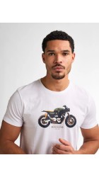 Ανδρικό T-Shirt Petrol M-1050-TSR671-000 Λευκό