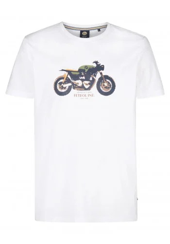 Ανδρικό T-Shirt Petrol M-1050-TSR671-000 Λευκό