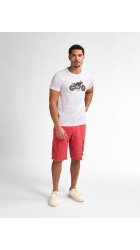 Ανδρικό T-Shirt Petrol M-1050-TSR671-000 Λευκό