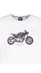 Ανδρικό T-Shirt Petrol M-1050-TSR671-000 Λευκό