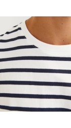 Ανδρικό T-Shirt Jack & Jones JJEOrganic Basic Tee SS O-Neck Noos 12156101 Cloud Dancer-Navy Blazer Ανδρικό T-Shirt Jack & Jones JJEOrganic Basic Tee SS O-Neck Noos 12156101 Cloud Dancer-Navy Blazer