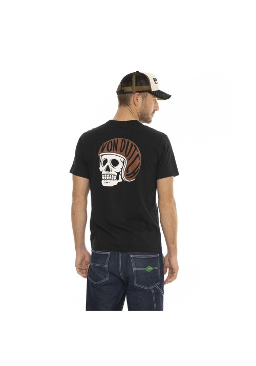 Ανδρικό T-Shirt Von Dutch VD/1/TR/Bones/NR Μαύρο