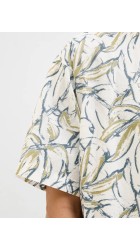 Ανδρικό Πουκάμισο Jack & Jones Jorjoshua Split Aor Shirt SS LN 12271089 Cloud Dancer