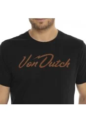 Ανδρικό T-Shirt Von Dutch VD/1/TR/Bones/NR Μαύρο