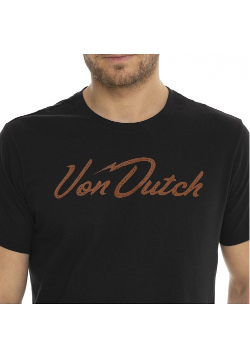 Ανδρικό T-Shirt Von Dutch VD/1/TR/Bones/NR Μαύρο