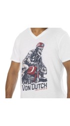 Ανδρικό T-Shirt Von Dutch VD/1/TV/RIDER/W Λευκό